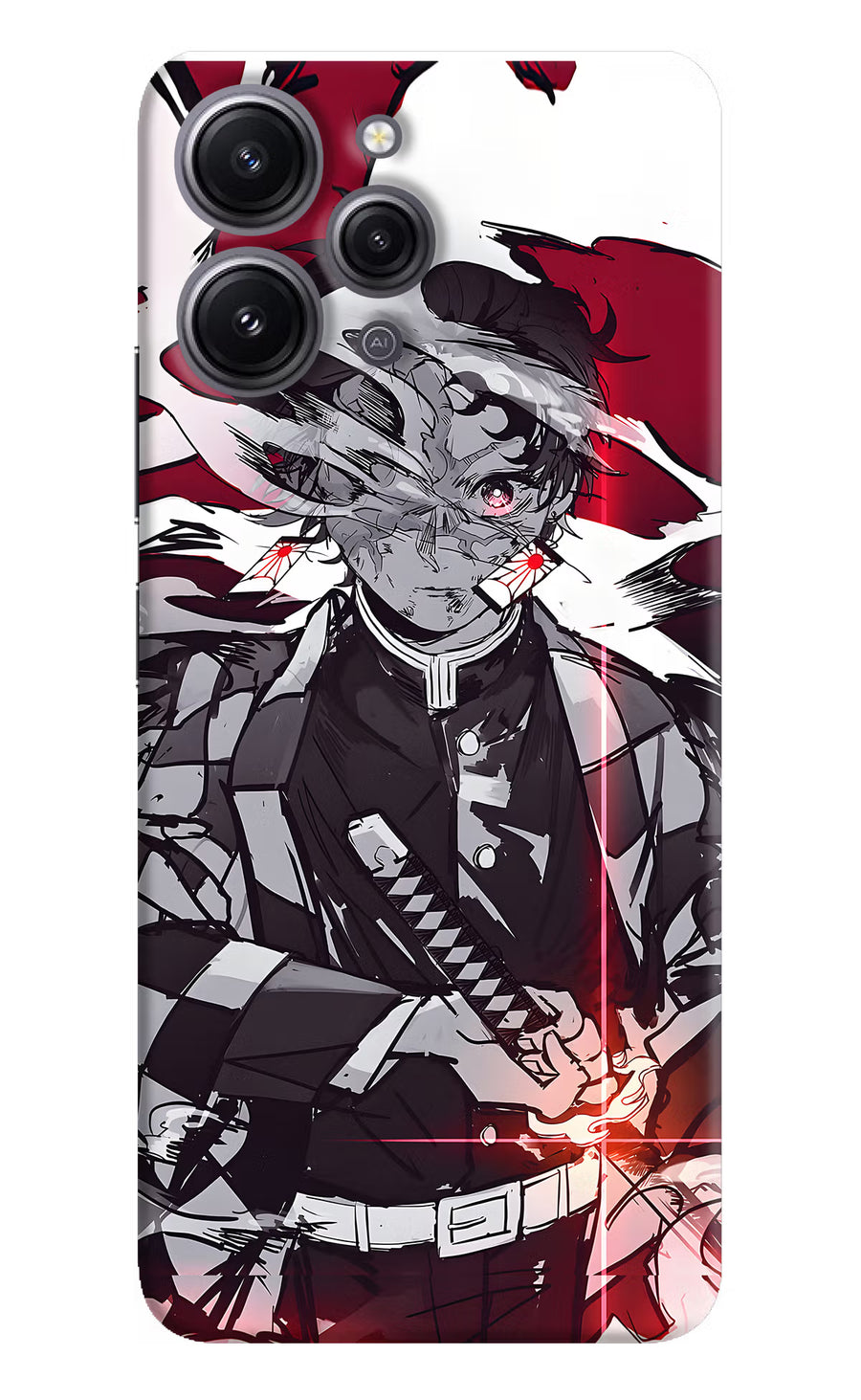 Demon Slayer Redmi 12 4G Back Cover, Hard case