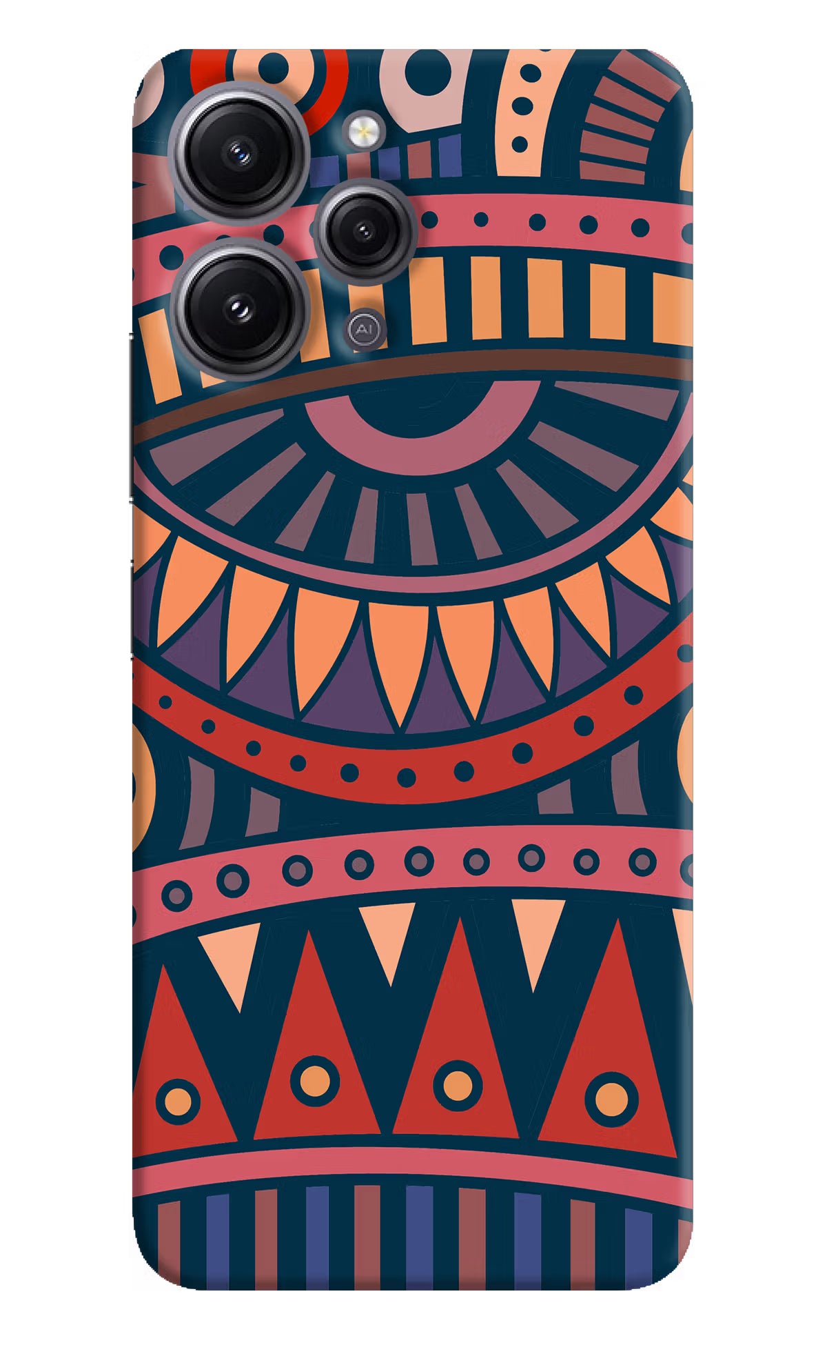 African Culture Design Redmi 12 4G Hard Case Back Cover by Casekaro