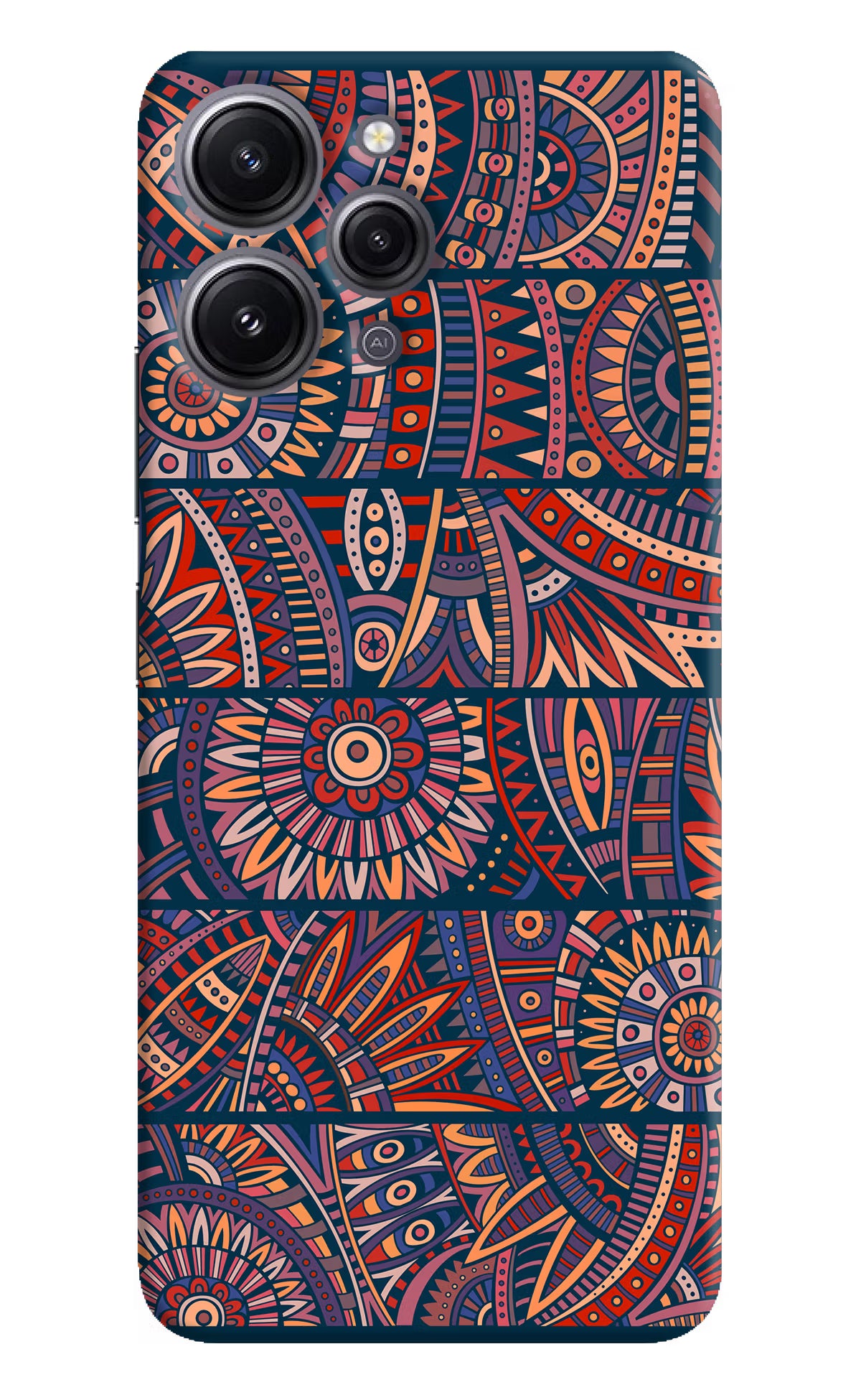 African Culture Design Redmi 12 4G Hard Case Back Cover by Casekaro