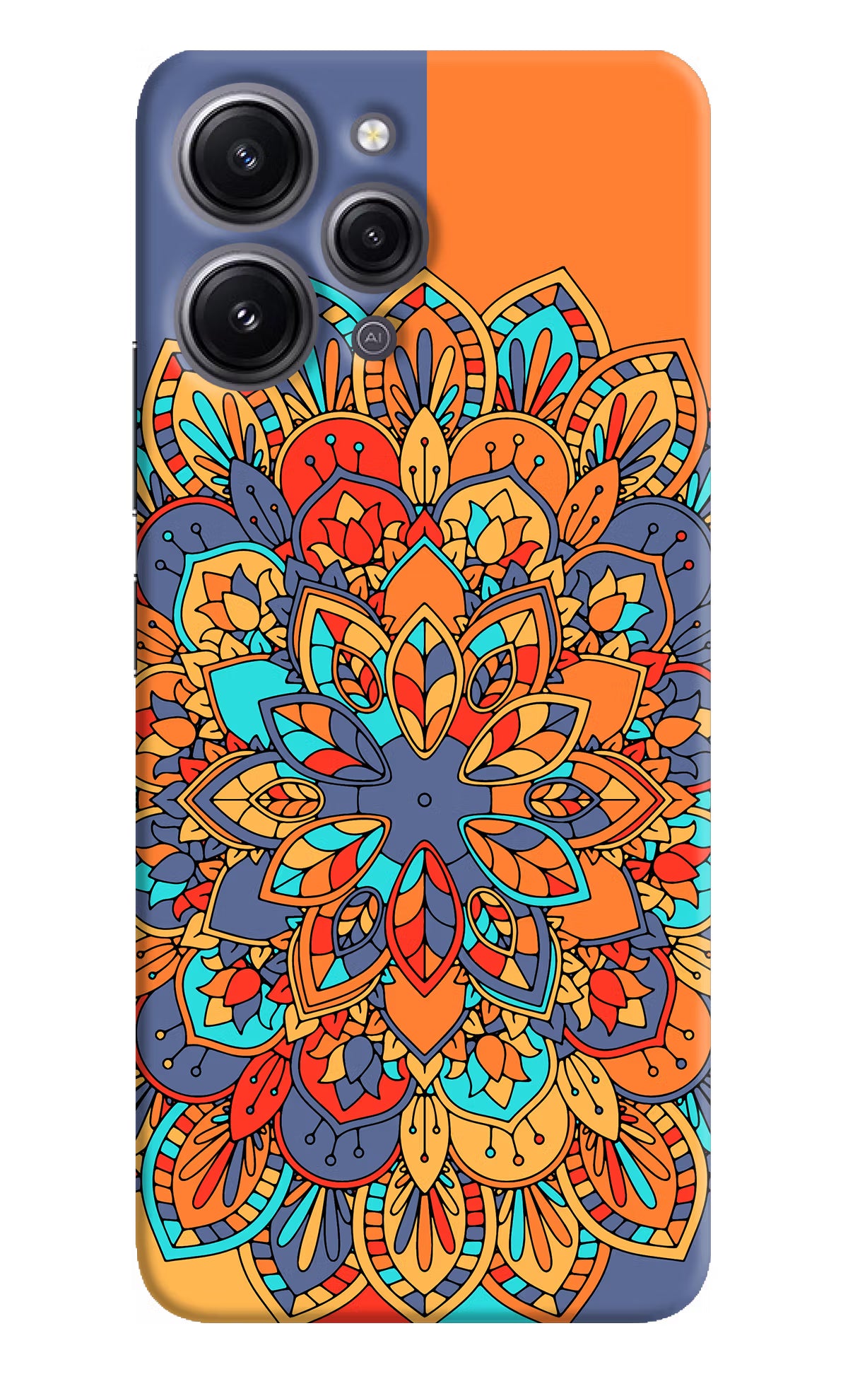 Color Mandala Redmi 12 4G Hard Case Back Cover by Casekaro
