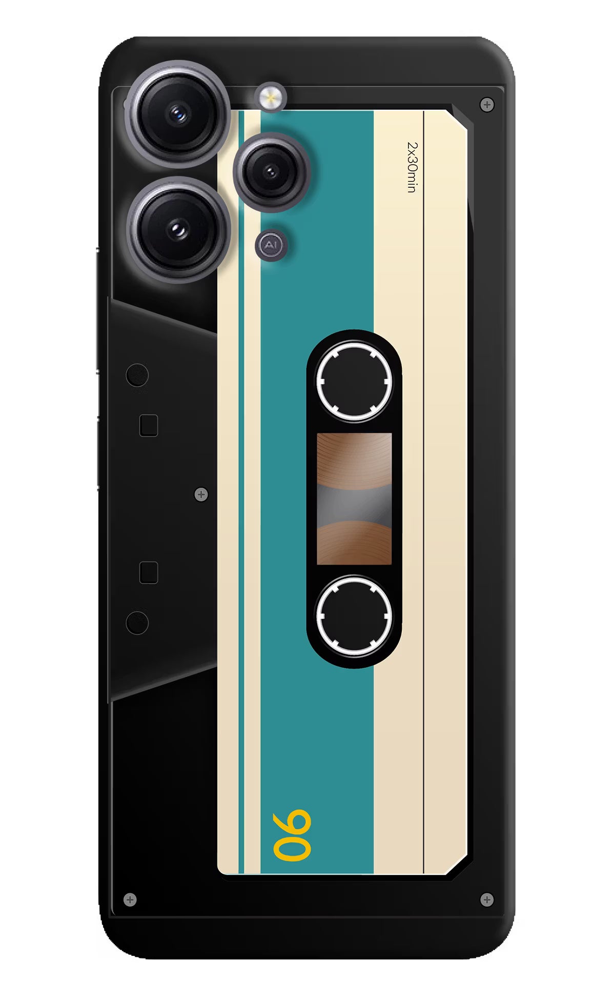 Cassette Redmi 12 4G Hard Case Back Cover by Casekaro