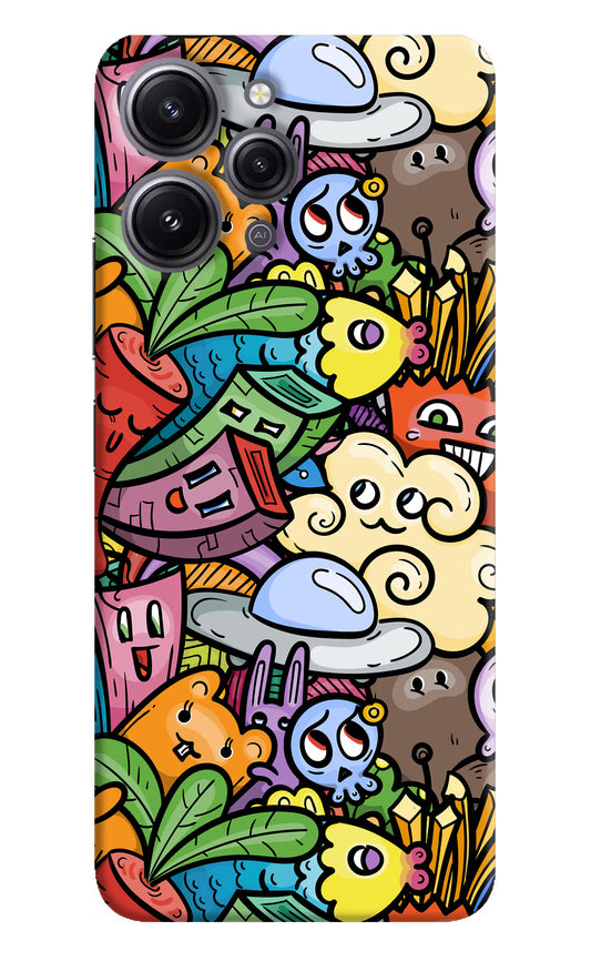 Veggie Doodle Redmi 12 4G Hard Case Back Cover by Casekaro