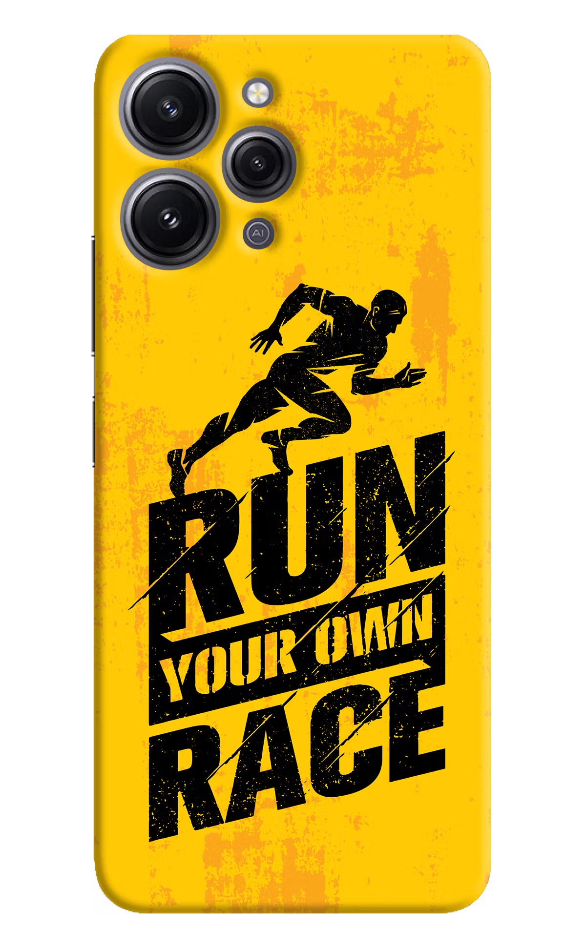 Run Your Own Race Redmi 12 4G Hard Case Back Cover by Casekaro