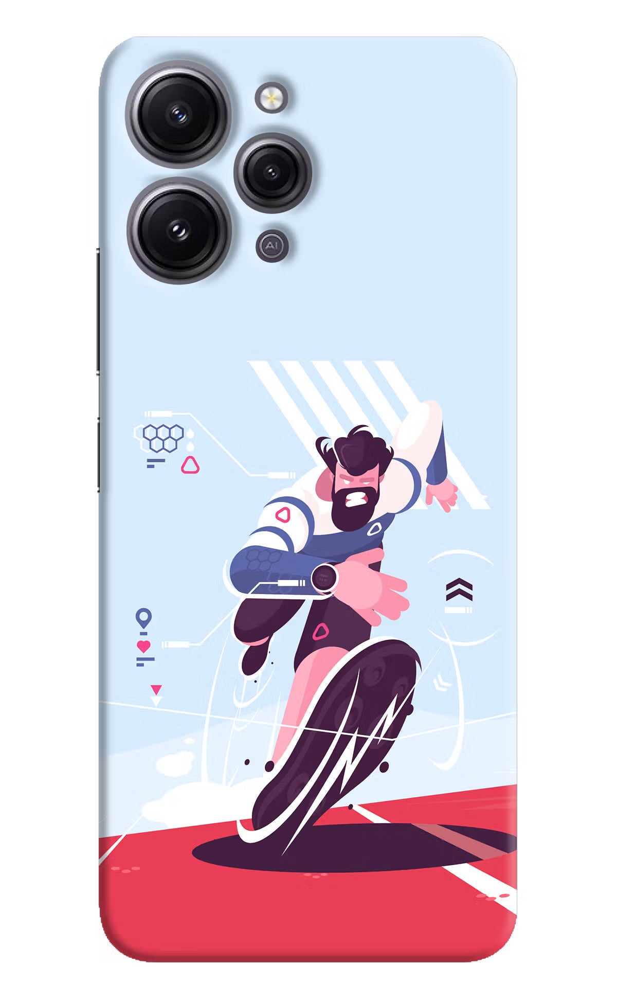 Run Pro Redmi 12 4G Hard Case Back Cover by Casekaro