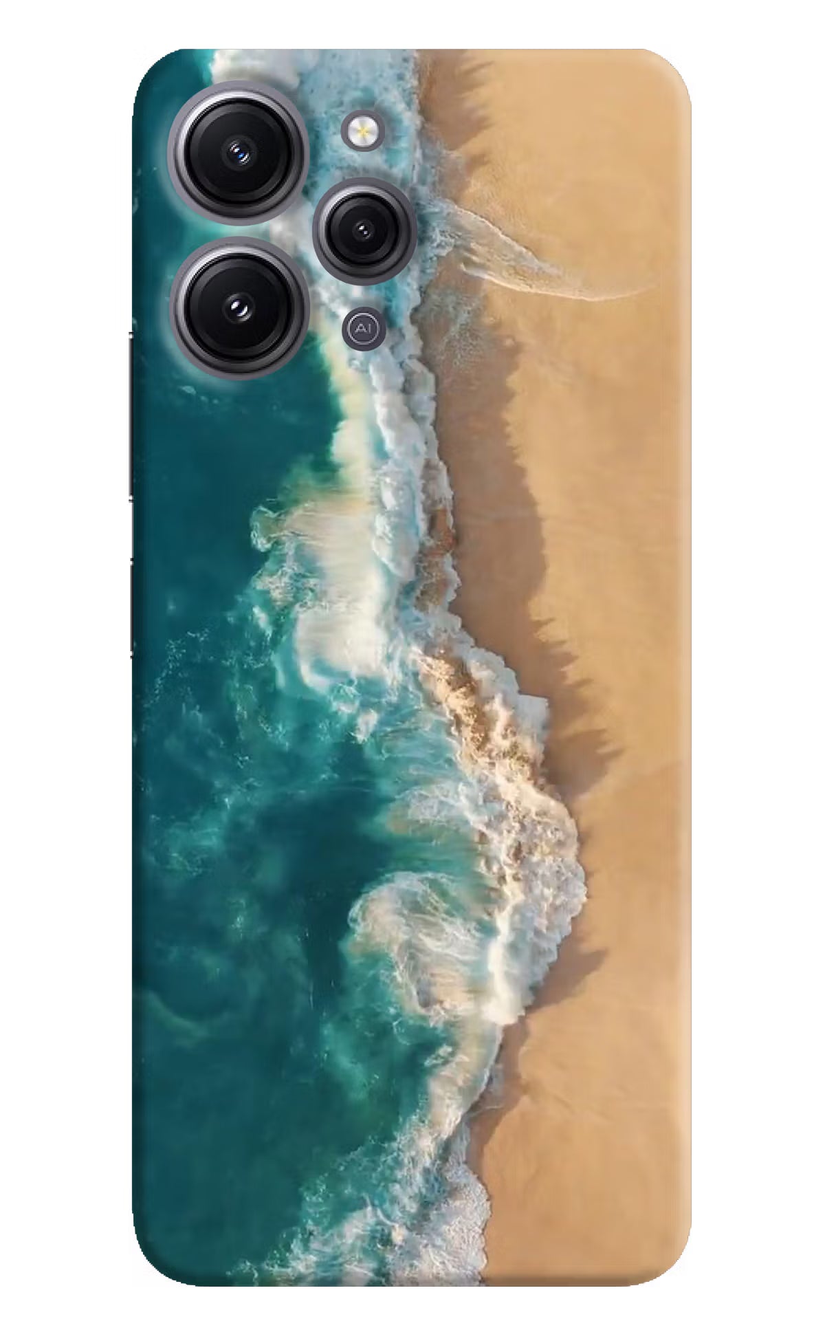 Ocean Beach Redmi 12 4G Hard Case Back Cover by Casekaro
