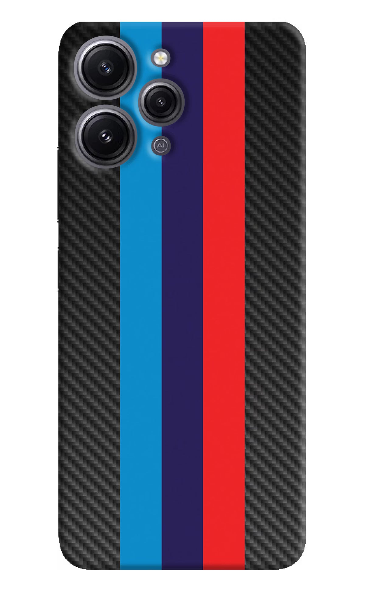 BMW Stripes Pattern Redmi 12 4G Hard Case Back Cover by Casekaro