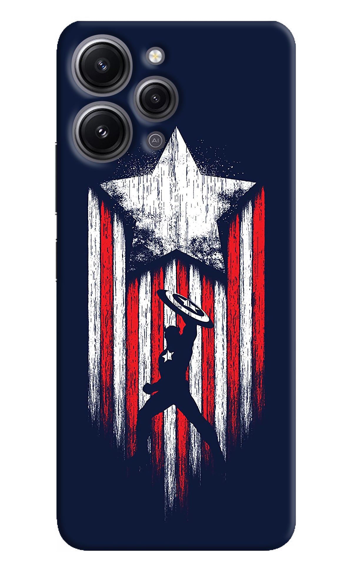 Captain America Marvel Art Redmi 12 4G Back Cover