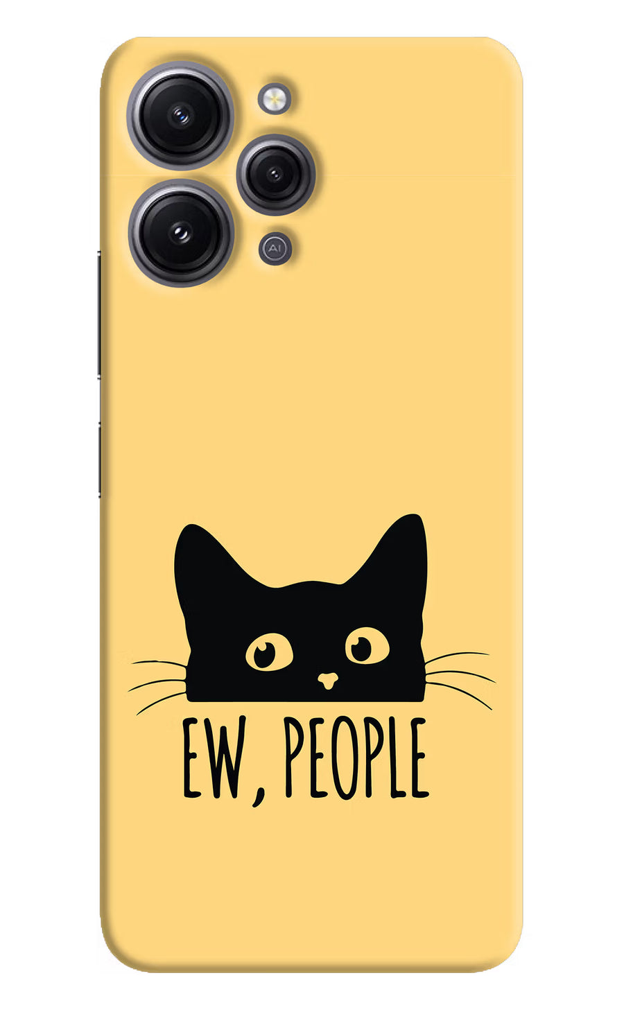 Ew People Catitude Redmi 12 4G Back Cover, Hard case
