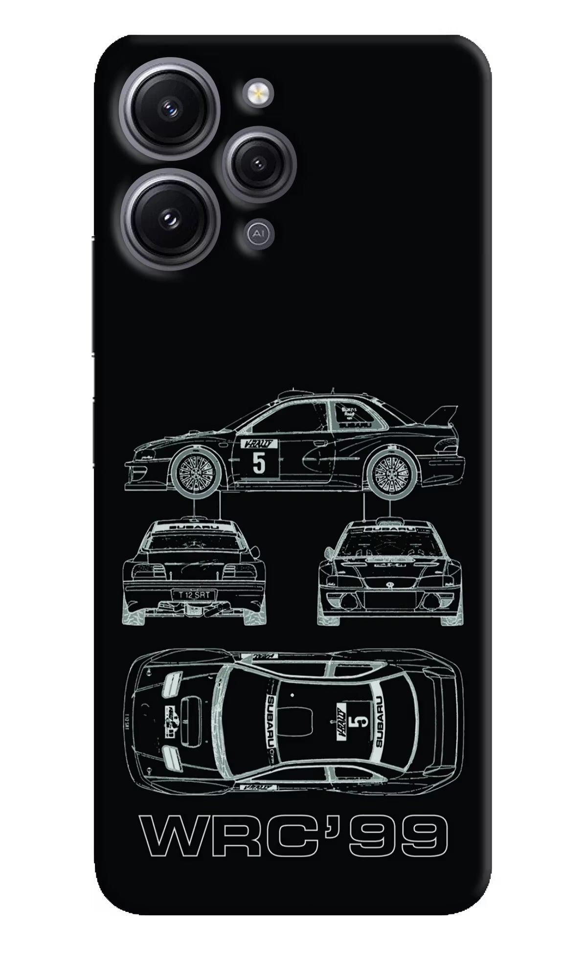 WRC'99 Redmi 12 4G Hard Case Back Cover by Casekaro