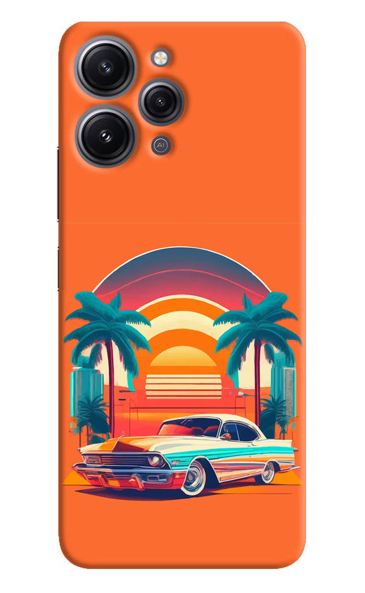 Palm Drive 80s Redmi 12 4G Hard Case Back Cover by Casekaro