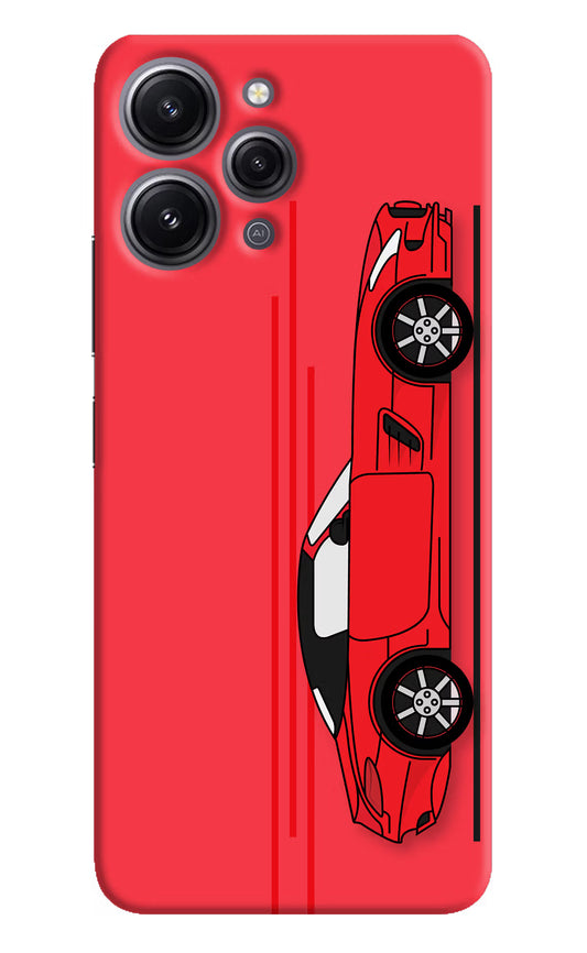 Red Velocity Redmi 12 4G Hard Case Back Cover by Casekaro