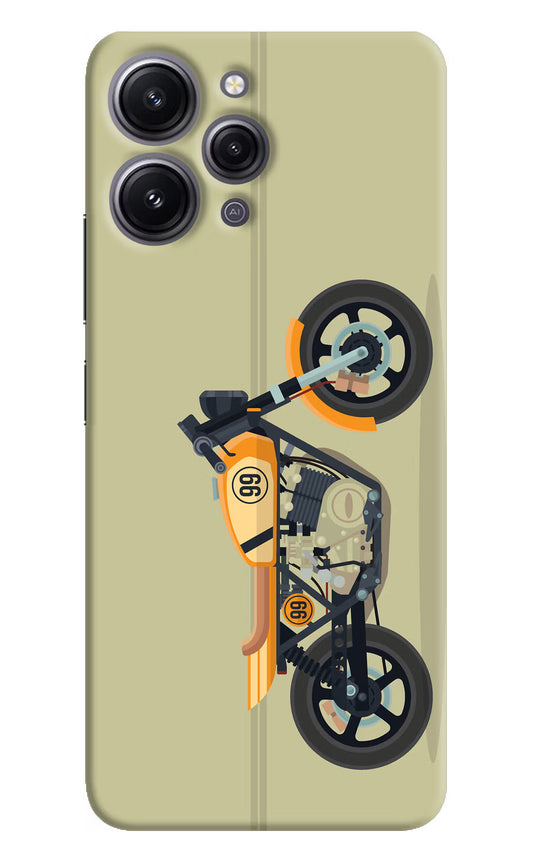 Vertical Speedster Redmi 12 4G Hard Case Back Cover by Casekaro