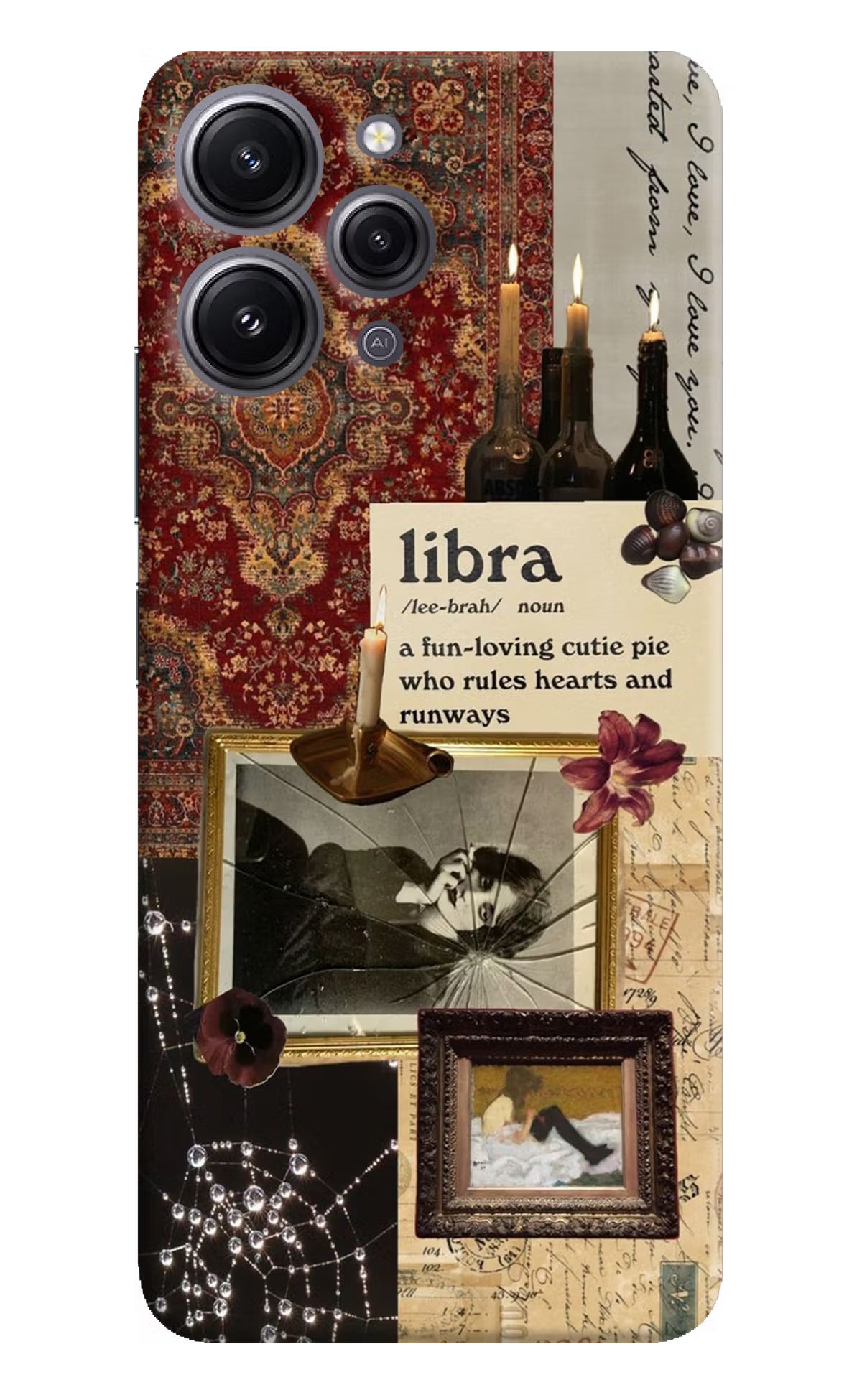 Libra Zodiac Redmi 12 4G Hard Case Back Cover by Casekaro