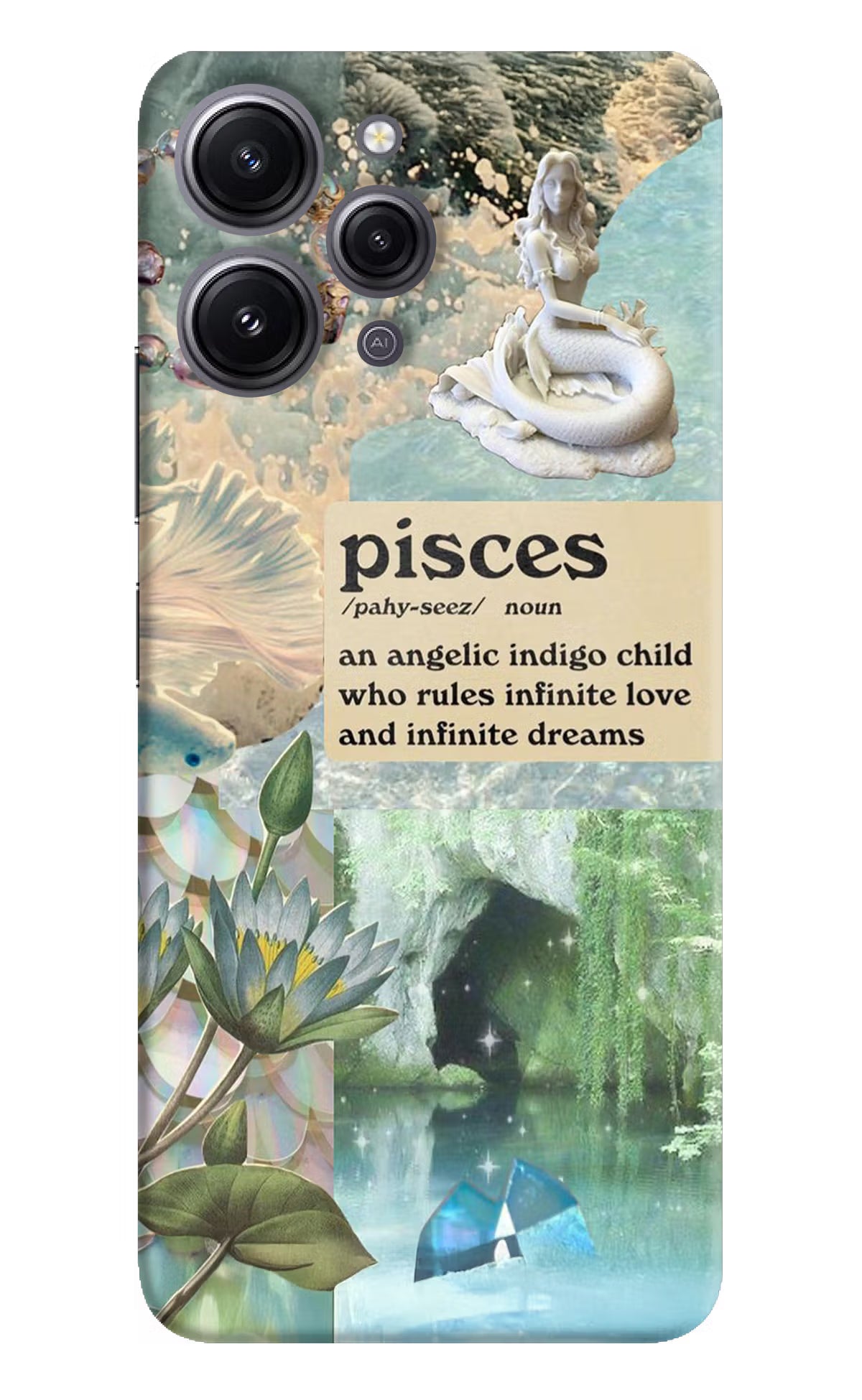 Pisces Zodiac Redmi 12 4G Hard Case Back Cover by Casekaro