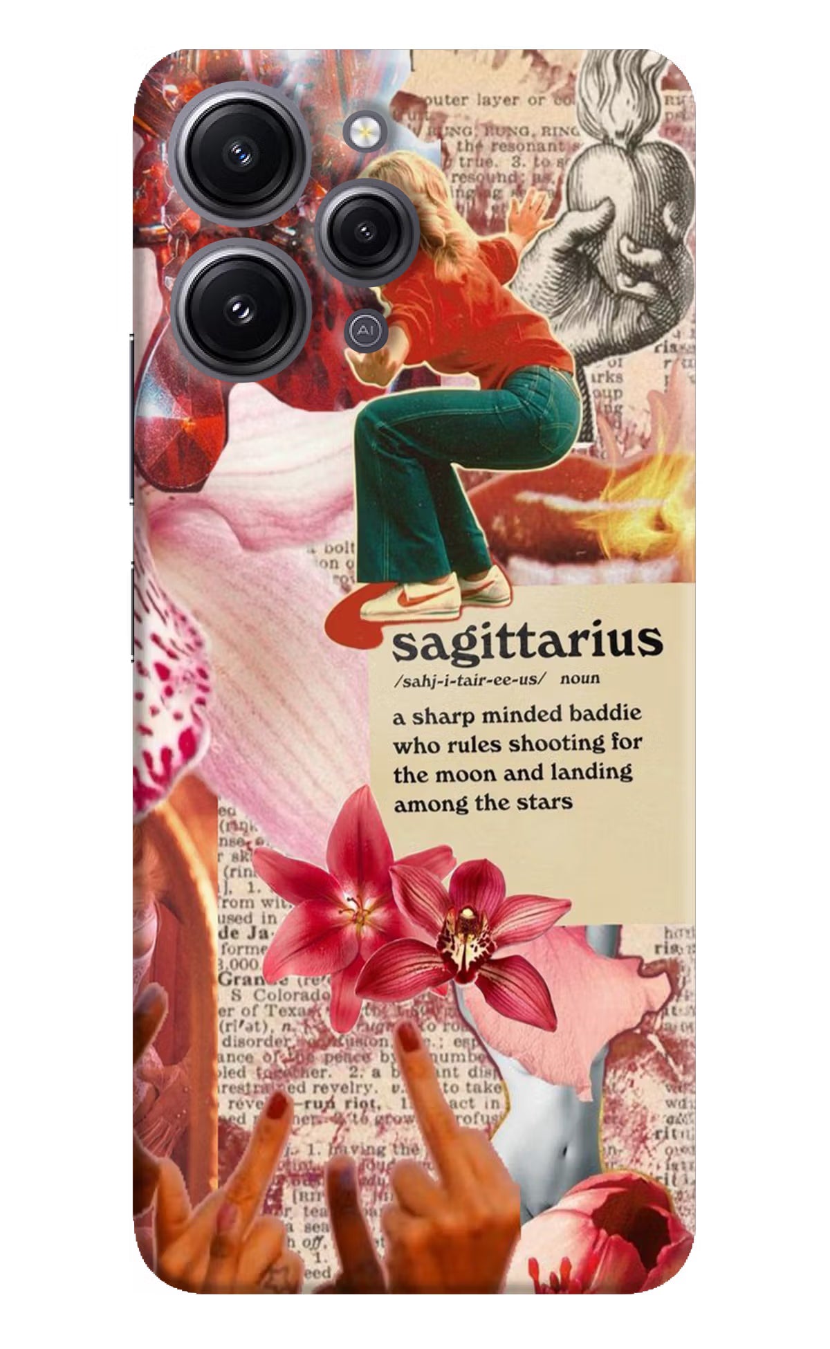 Sagittarius Zodiac Redmi 12 4G Hard Case Back Cover by Casekaro