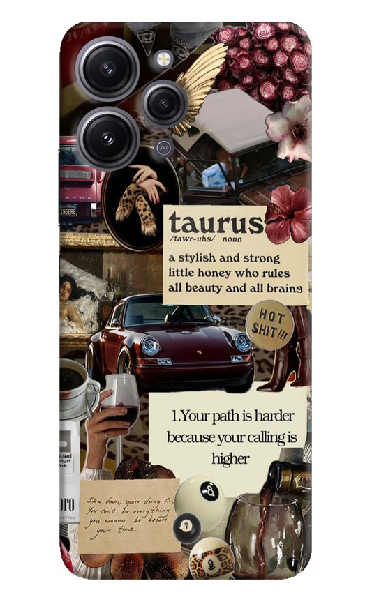 Taurus Zodiac Redmi 12 4G Hard Case Back Cover by Casekaro