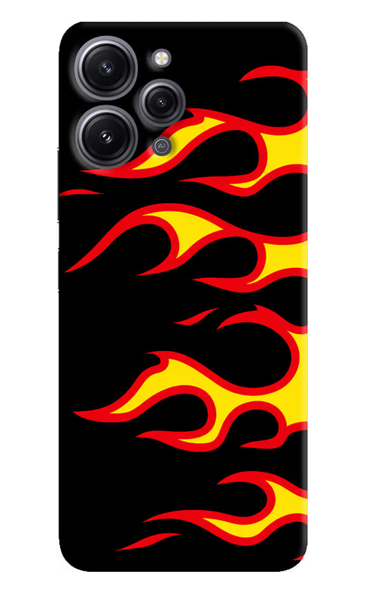 Side Sweep Flames Redmi 12 4G Hard Case Back Cover by Casekaro