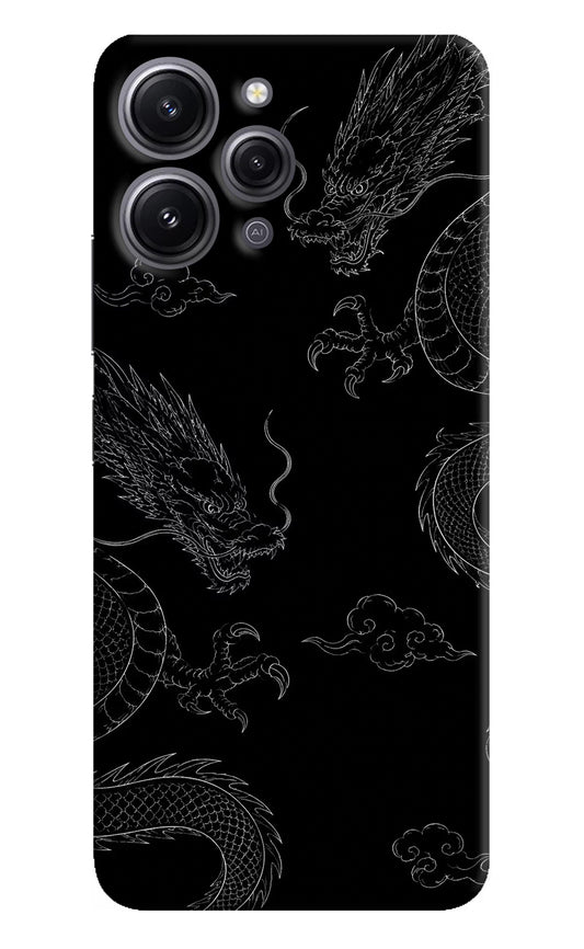 Twin Dragons Redmi 12 4G Hard Case Back Cover by Casekaro