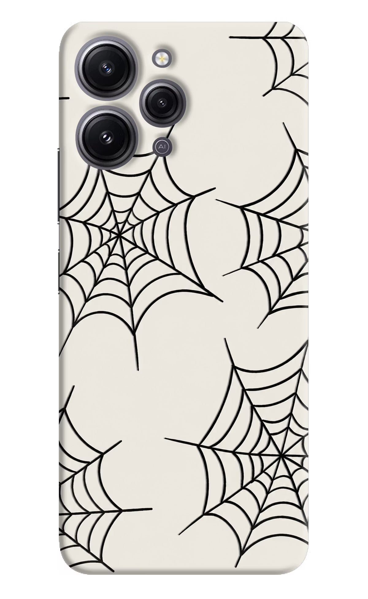Spider Web Redmi 12 4G Hard Case Back Cover by Casekaro