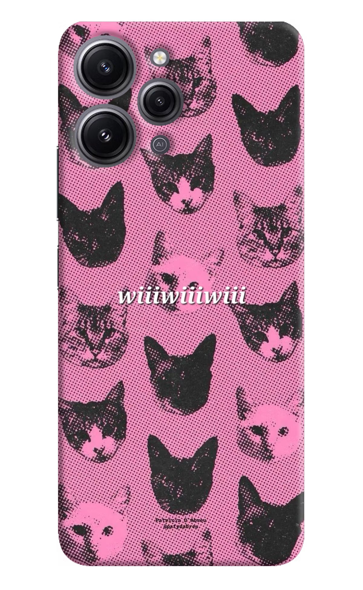 Pink Cats Redmi 12 4G Back Cover