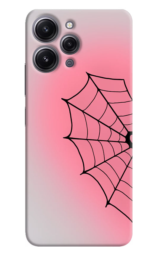 Pink Web Redmi 12 4G Hard Case Back Cover by Casekaro