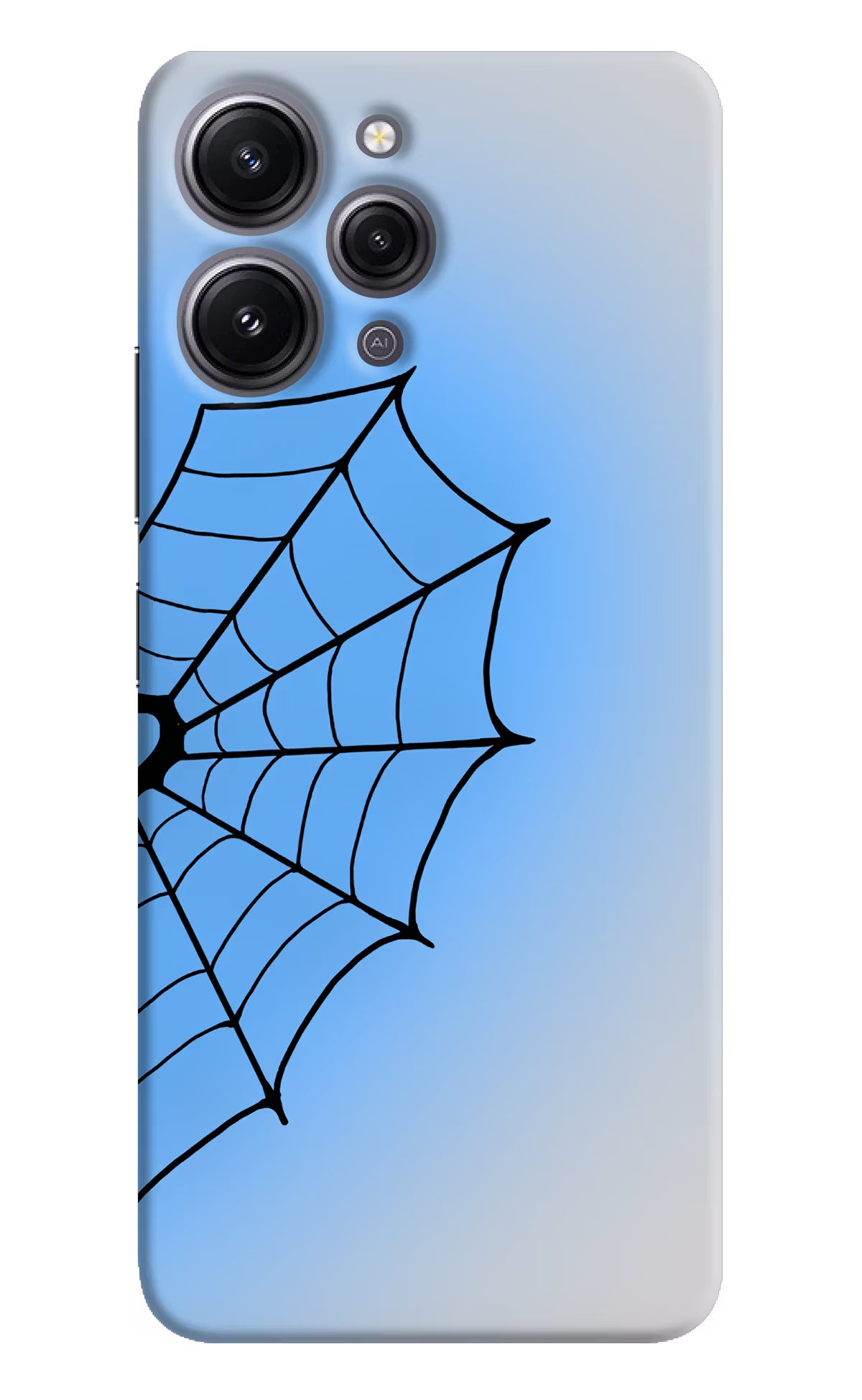 Blue Web Redmi 12 4G Back Cover