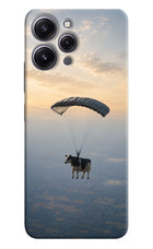 Skydiving Cow Redmi 12 4G Hard Case Back Cover by Casekaro