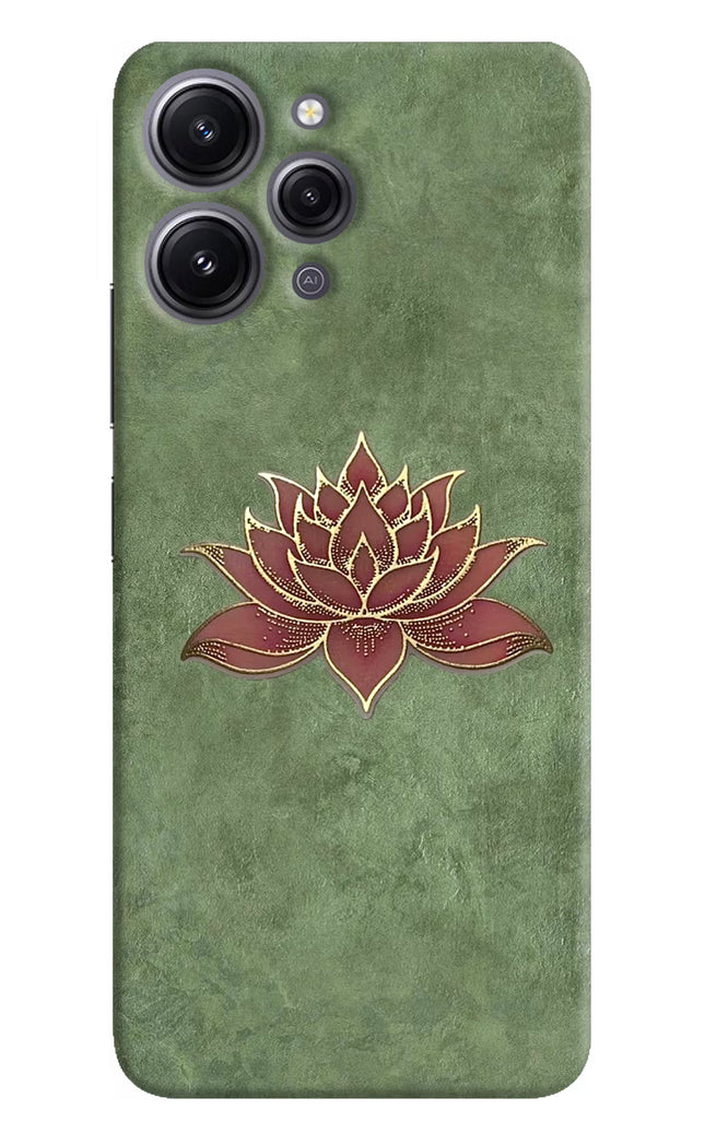 Lotus Grace Redmi 12 4G Hard Case Back Cover by Casekaro