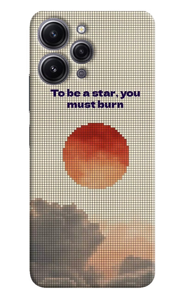 Pixel Sun Redmi 12 4G Hard Case Back Cover by Casekaro