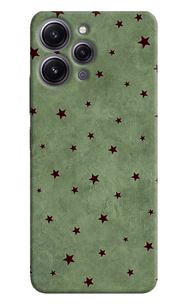 Green Stars Redmi 12 4G Hard Case Back Cover by Casekaro