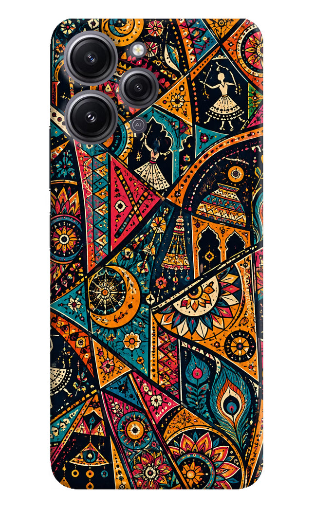 Folk Print Redmi 12 4G Hard Case Back Cover by Casekaro