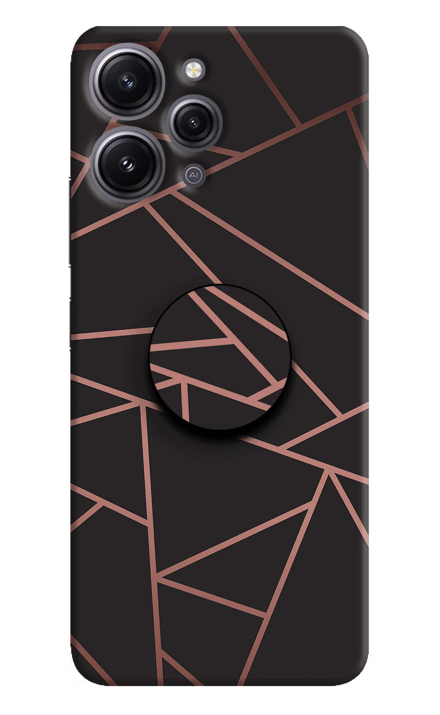 Geometric Pattern Redmi 12 4G Pop Case, Hard case