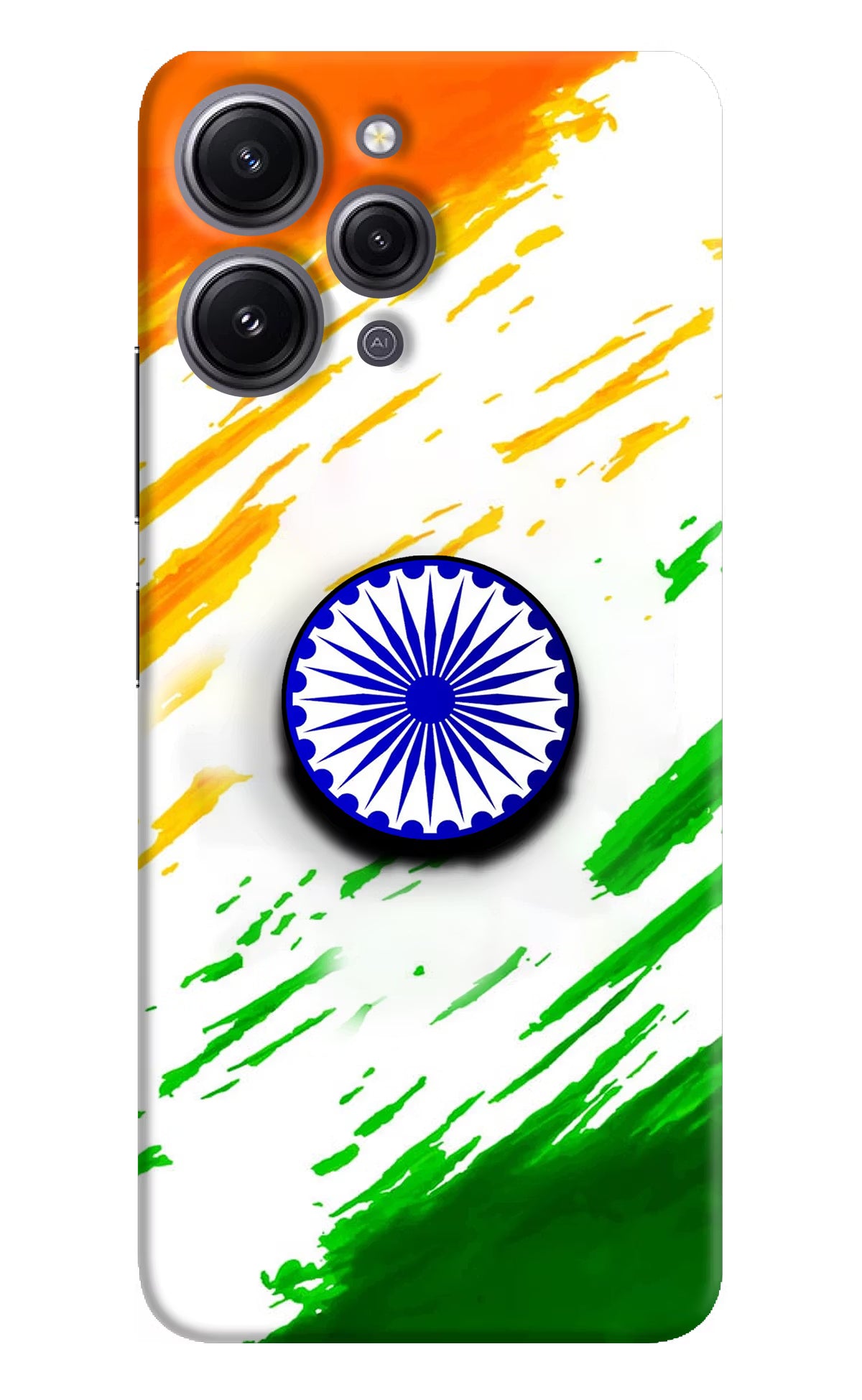 Indian Flag Ashoka Chakra Redmi 12 4G Pop Case by Casekaro