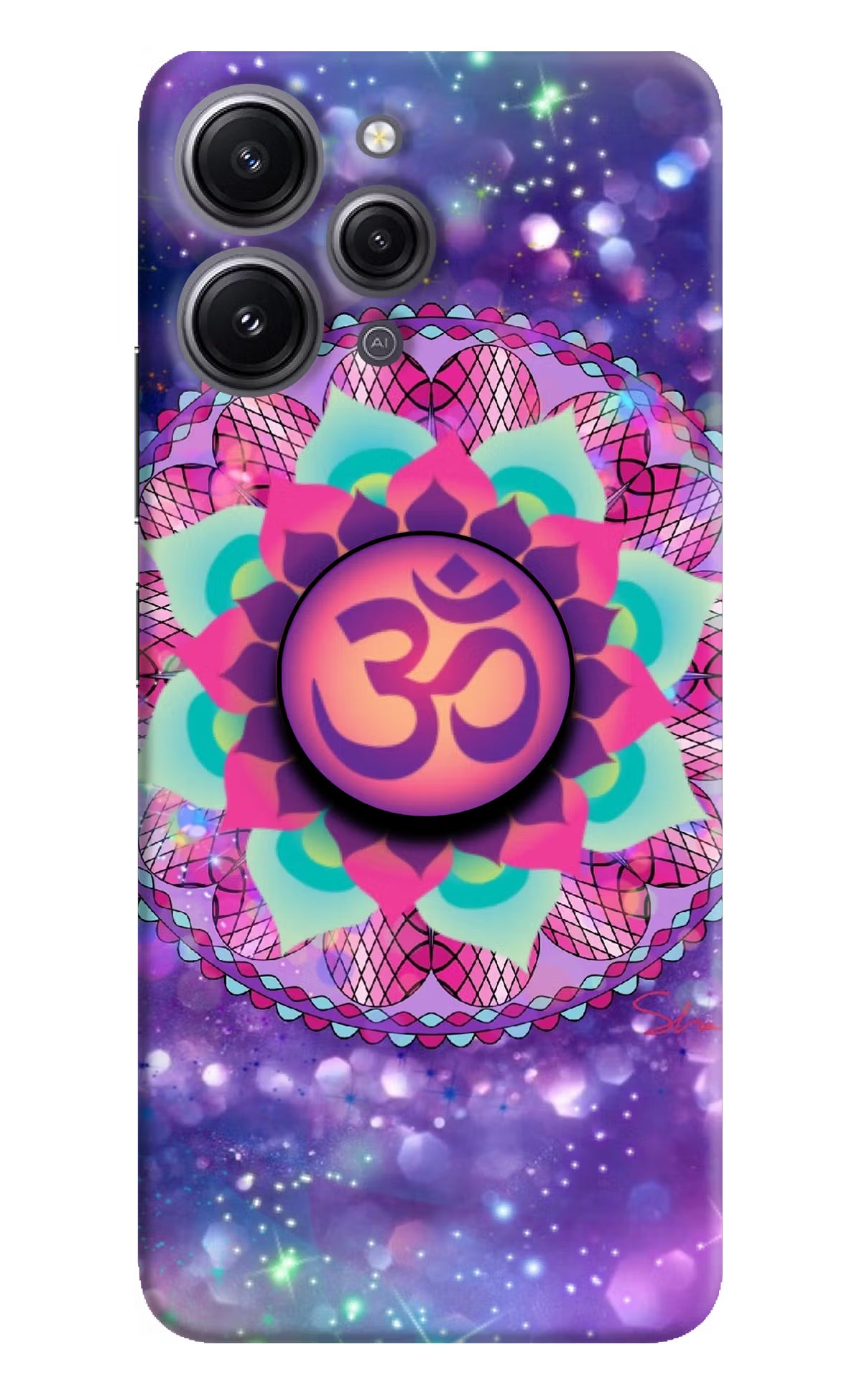 Om Purple Redmi 12 4G Pop Case by Casekaro