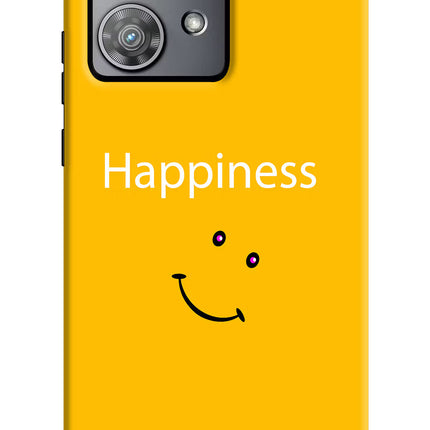 Happiness With Smiley Moto Edge 40 Neo Hard Case Back Cover by Casekaro