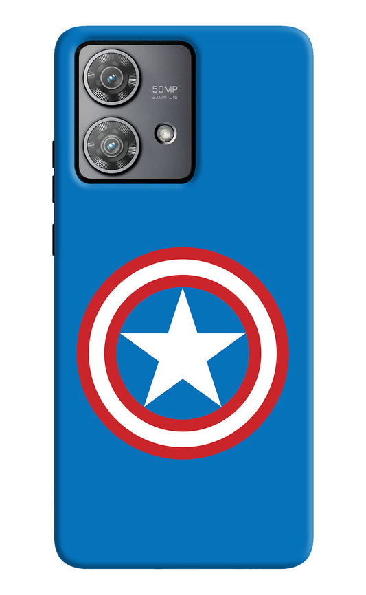 Captain America Logo Moto Edge 40 Neo Back Cover