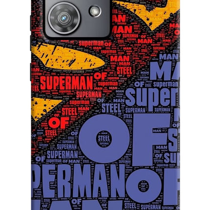 Superman Moto Edge 40 Neo Hard Case Back Cover by Casekaro