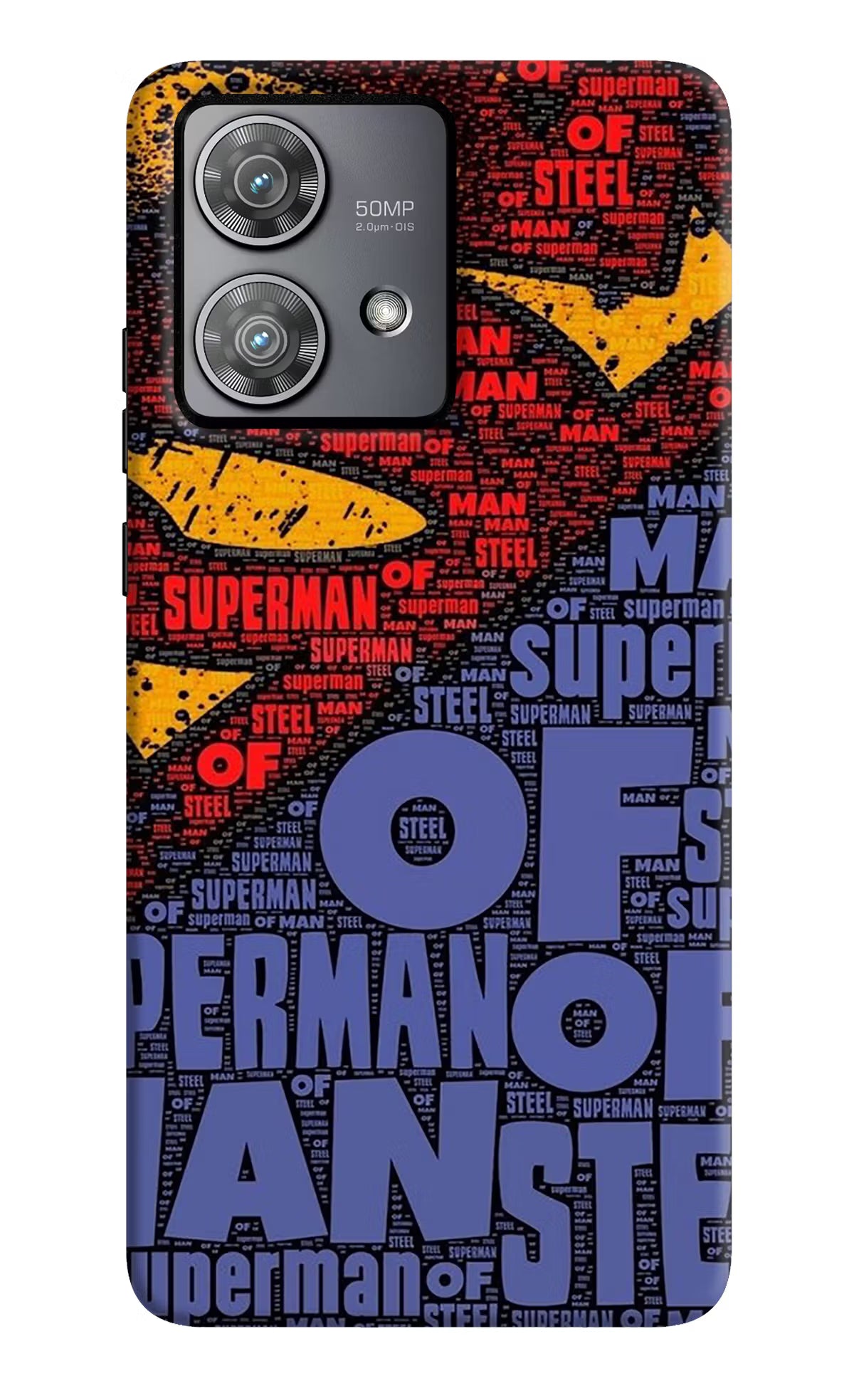 Superman Moto Edge 40 Neo Hard Case Back Cover by Casekaro