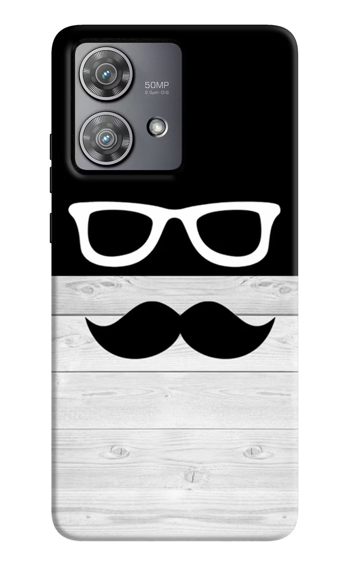 Mustache Moto Edge 40 Neo Hard Case Back Cover by Casekaro