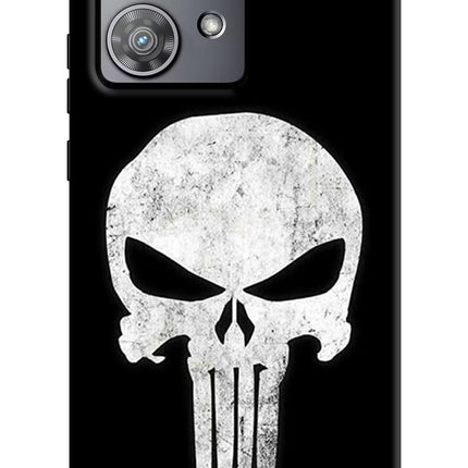 Punisher Skull Moto Edge 40 Neo Hard Case Back Cover by Casekaro