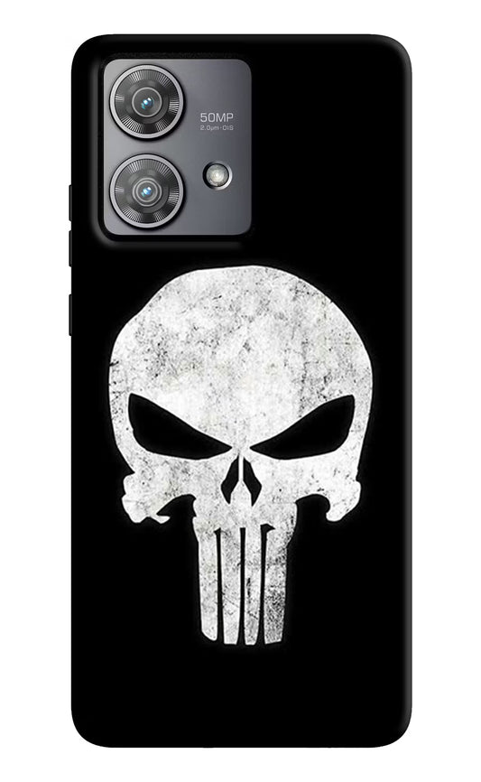 Punisher Skull Moto Edge 40 Neo Hard Case Back Cover by Casekaro