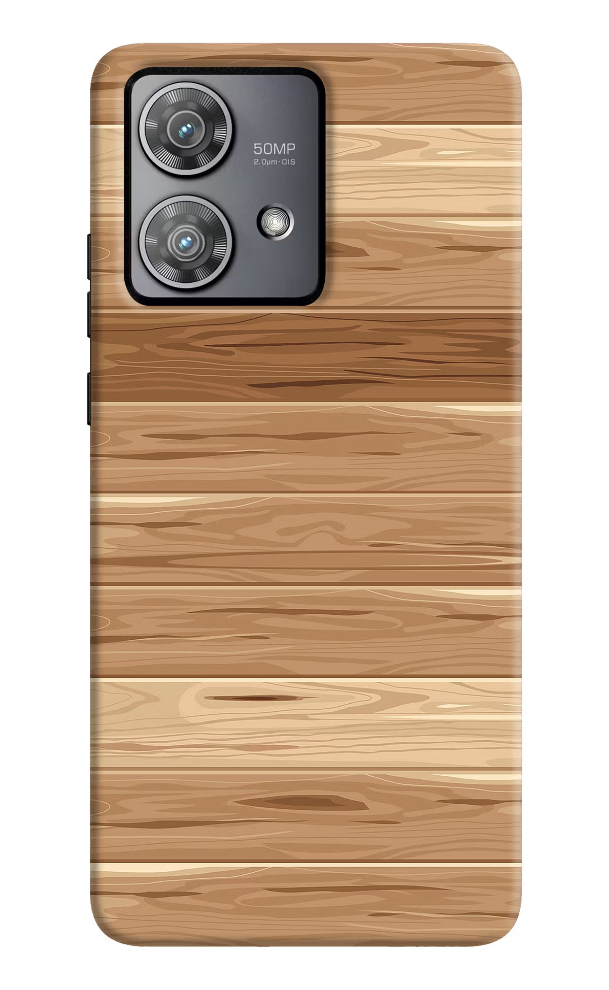 Wooden Vector Moto Edge 40 Neo Hard Case Back Cover by Casekaro