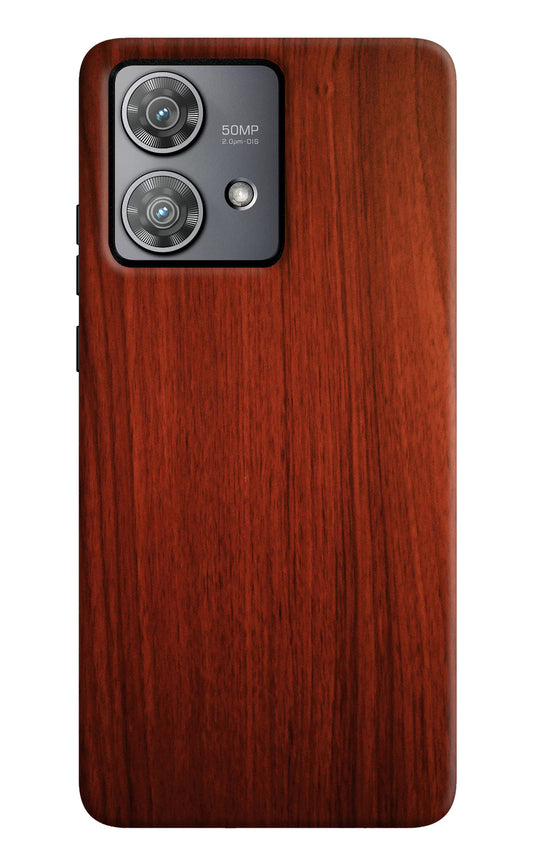 Wooden Plain Pattern Moto Edge 40 Neo Back Cover