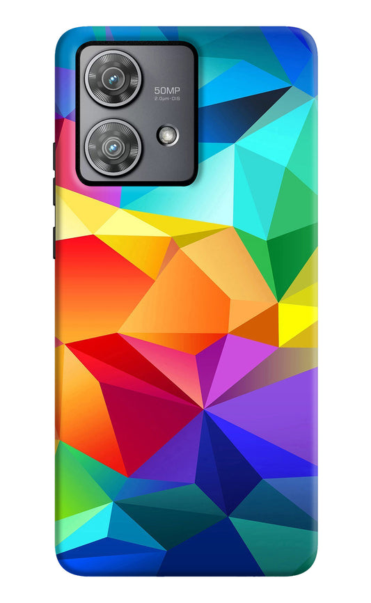 Abstract Pattern Moto Edge 40 Neo Back Cover