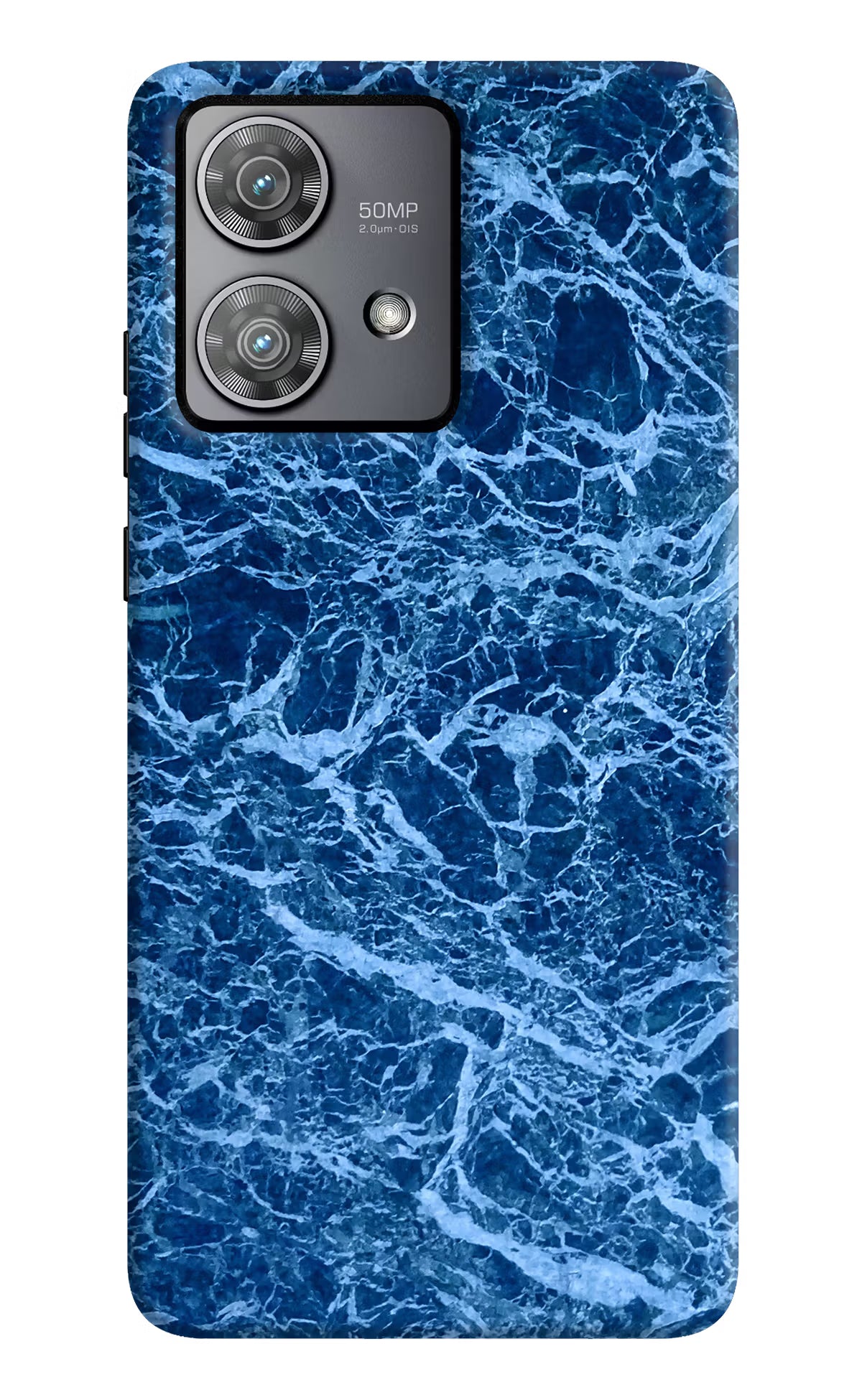 Blue Marble Moto Edge 40 Neo Hard Case Back Cover by Casekaro