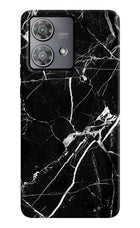 Black Marble Pattern Moto Edge 40 Neo Hard Case Back Cover by Casekaro