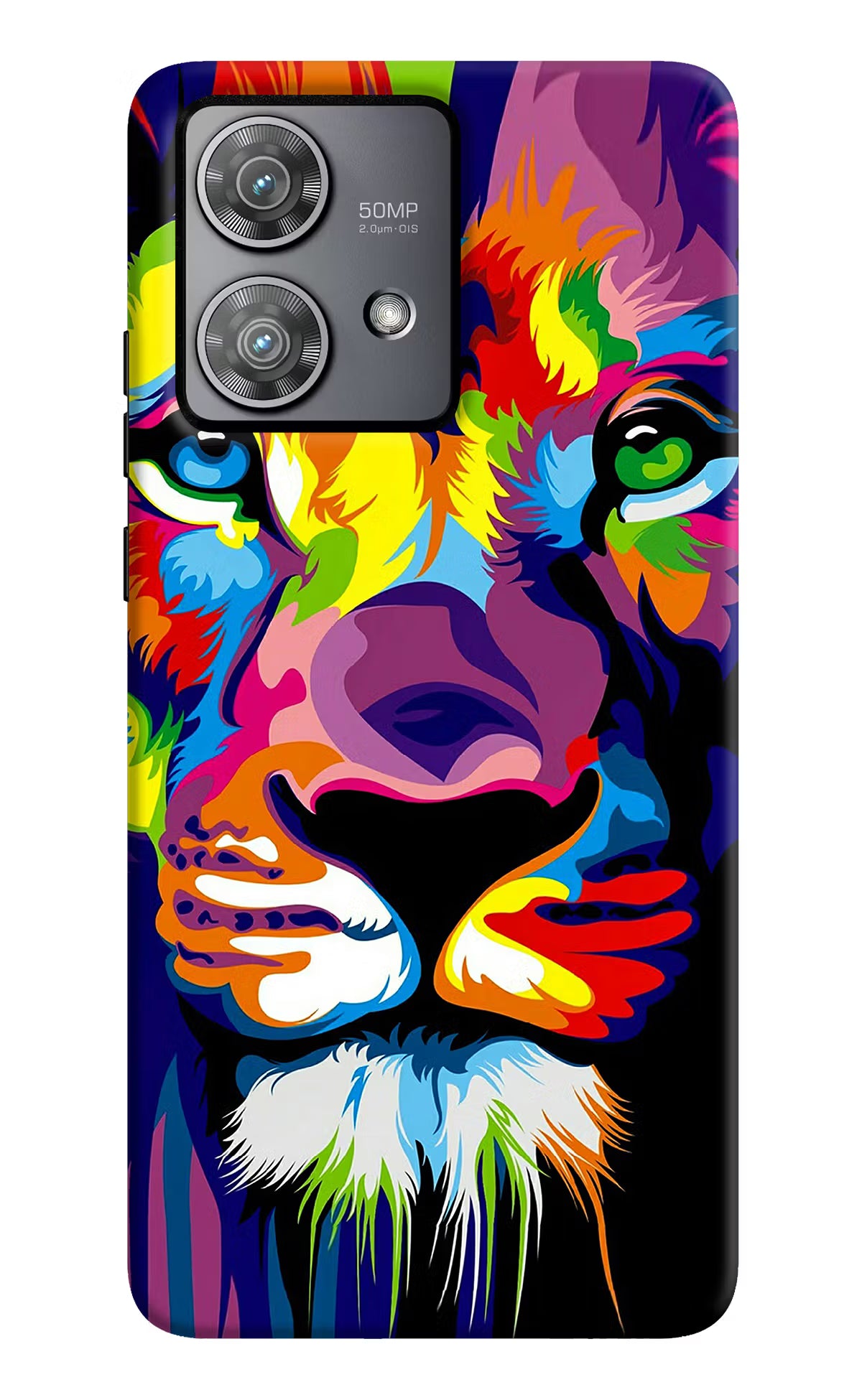 Lion Moto Edge 40 Neo Hard Case Back Cover by Casekaro