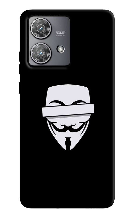 Anonymous Face Moto Edge 40 Neo Hard Case Back Cover by Casekaro