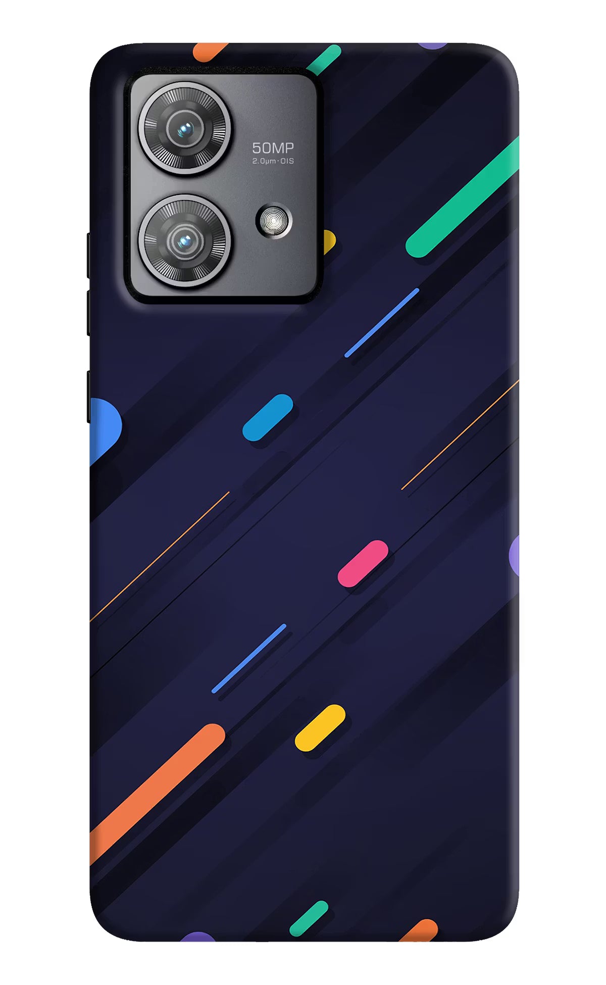 Abstract Design Moto Edge 40 Neo Hard Case Back Cover by Casekaro