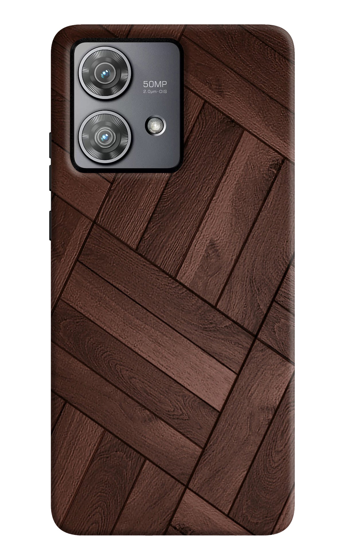 Wooden Texture Design Moto Edge 40 Neo Back Cover